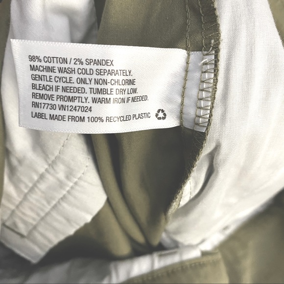 🆕 NWT a new day. Olive Pant Green Cargo Trousers with Rolled Cuff Pockets! [2] - Picture 8 of 8